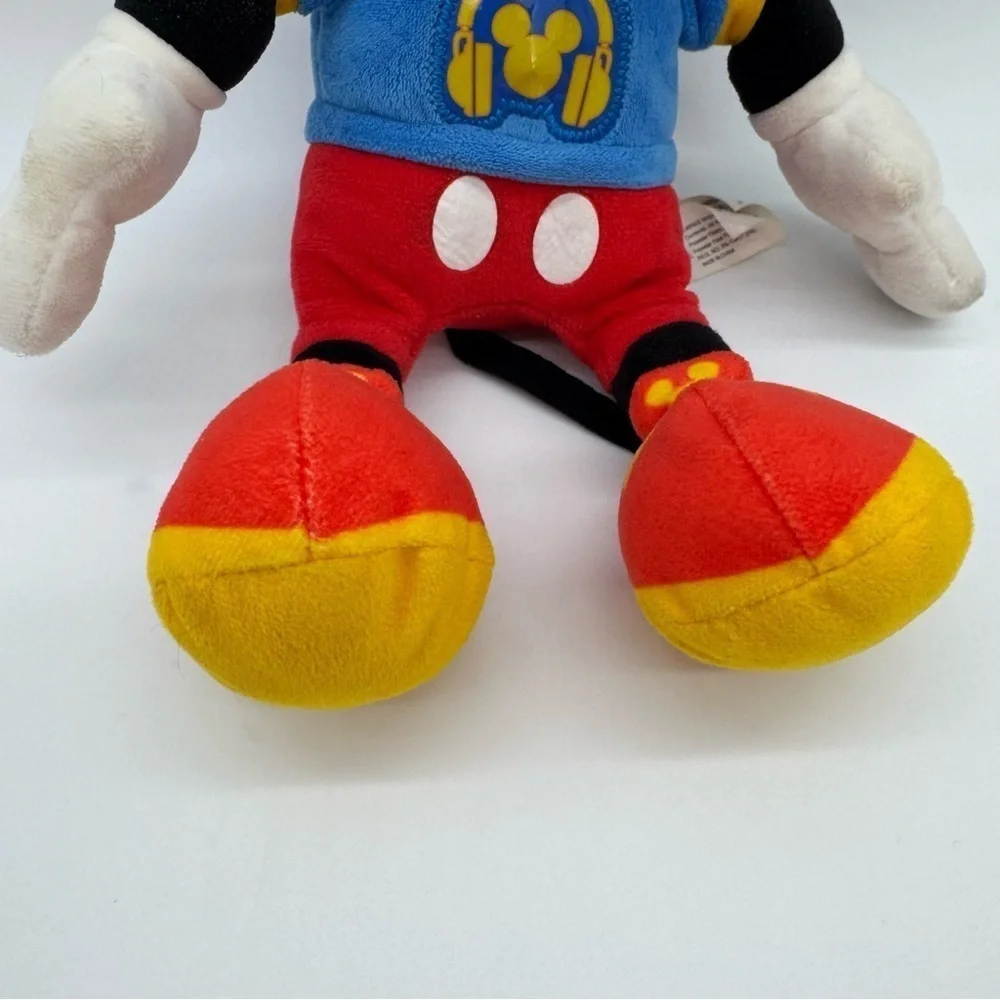 Disney Mickey Mouse Clubhouse Music Plush Toy Red Yellow Stuffed Animal *Works*